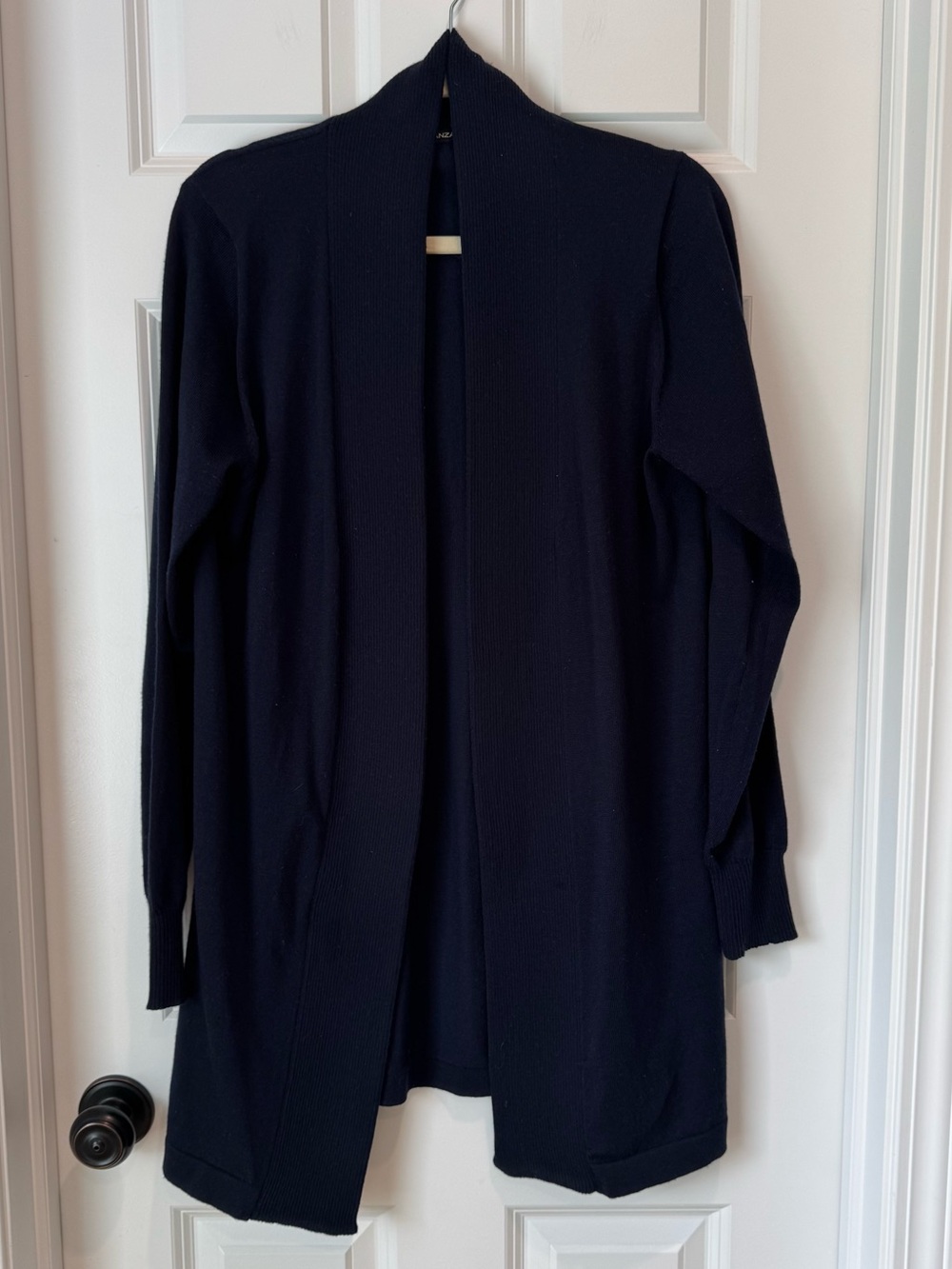 Premise Studio Open Front Cardigan Sweater - Black - Large
